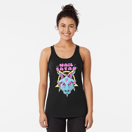 Discover Hail Satan, Cute Satanic Tank Top
