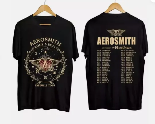 Discover Aerosmith 2024 2025 North American Farewell Tour T-Shirt