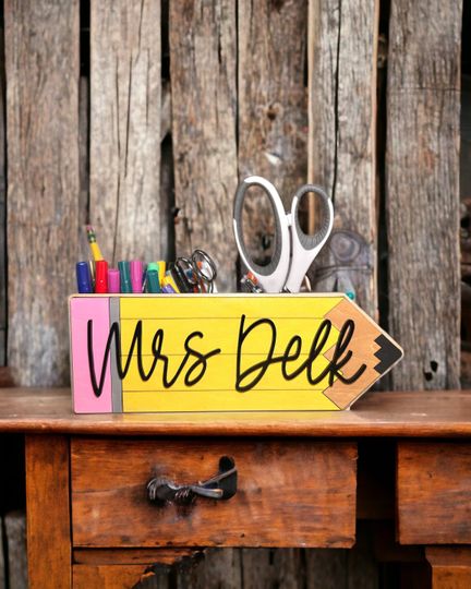 Discover Teachers Gift Pencil Holder Desk Organizer