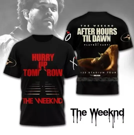 Discover Weeknds hurry up tomorrow Stadium Tour 3D Aop T Shirt