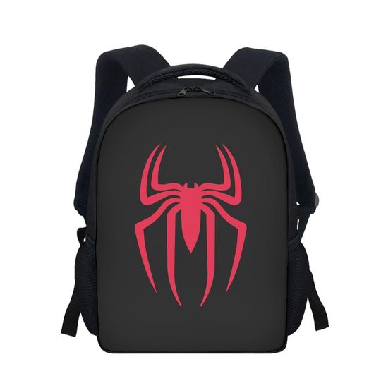 Discover Kawaii Kids Backpack with Red Spider Graphic - Durable Polyester, Large Capacity