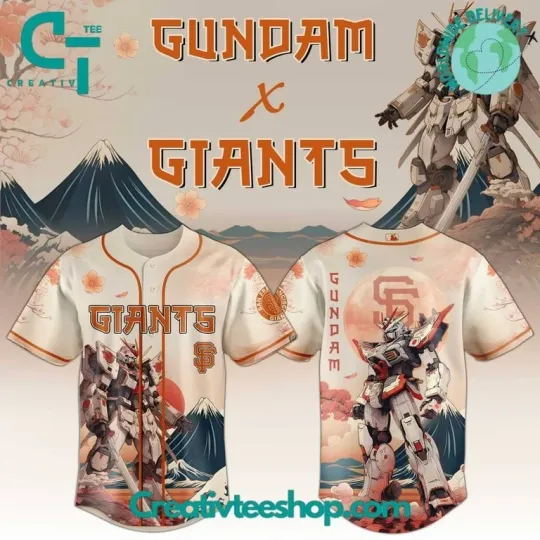 Discover Giants x Gundam Japan Edition 2025 Special Baseball Jersey