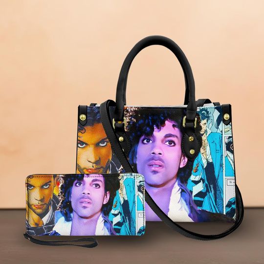 Discover Prince Pur Rain  Leather Handbag, Prince Purple Woman Handbag