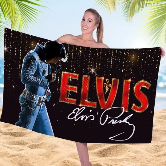 Discover Elvis Presley Rectangle Beach Towel 2025