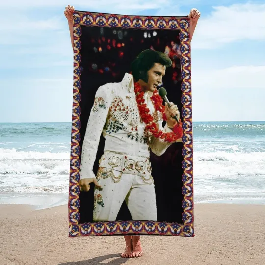 Discover Elvis Presley Rectangle Beach Towel 2025