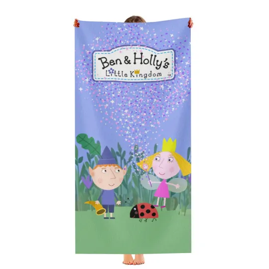 Discover Ben and Holly Beach Towel  Quick Drying Microfiber Gift for Girls Boys