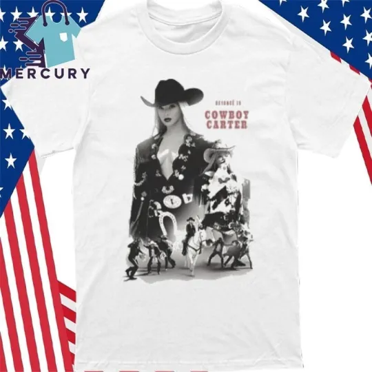 Discover Beyonce Is Cowboy Carter 2025 Western Theme Tour Merch T-Shirt