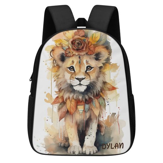 Discover Personalized Nylon Lion King Cub Design Backpack