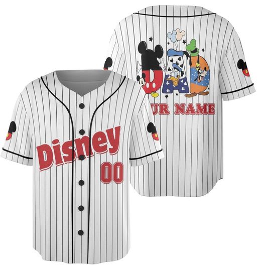 Discover Personalize Disneyyy Dad Jersey,  Disneyyy Jersey, Mickeyy mouse Jersey, Baseball Jersey, Gift for Disneyyy Fan Disneyyy Family