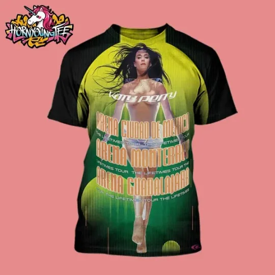 Discover Katy Perry Lifetimes Tour 2025 Arena Ciudad de Mexico Poster Shirt