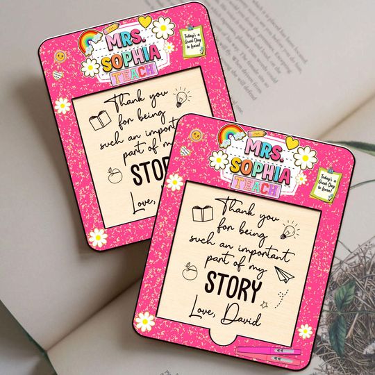 Discover Custom Teacher Desk Sticky Note Holder, Custom Classroom Gift For Her