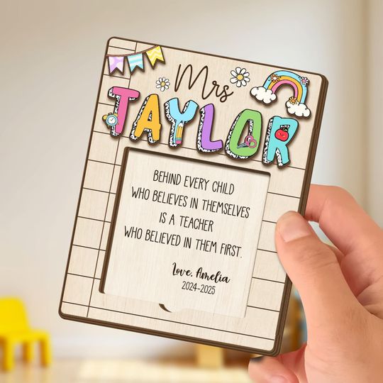 Discover Personalized Teacher Appreciation Gifts, Custom Sticky Note Holder