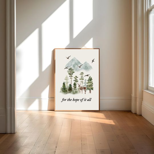 Discover To Live For The Hope Of It All Poster, Music Folklore Decor