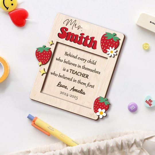 Discover Personalized Teacher Sticky Note Holder, End Of Year Gifts From Student