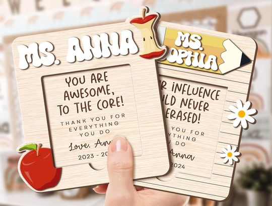 Discover Personalized Teacher Sticky Note Holder, Teacher Gifts, Teacher Appreciation Gifts