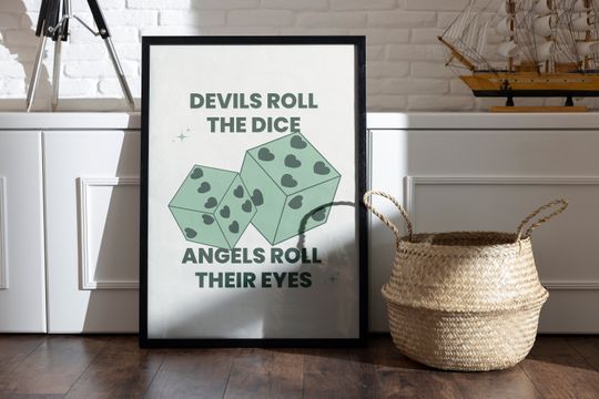 Discover Cruel Summer Poster, Devils Roll The Dice Poster, Tay Tay Poster
