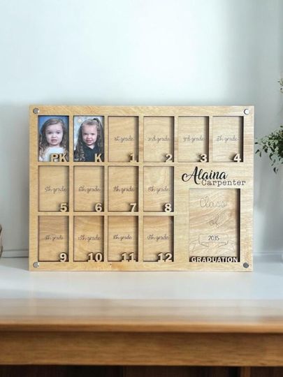 Discover School Years Photo Frame, Pk to 12 Photo Frame, Keep Sake Picture Frame