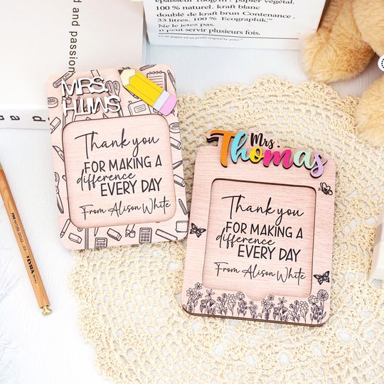 Discover Teacher Sticky Note Pad Holder Gift, Custom Sticky Note Holder