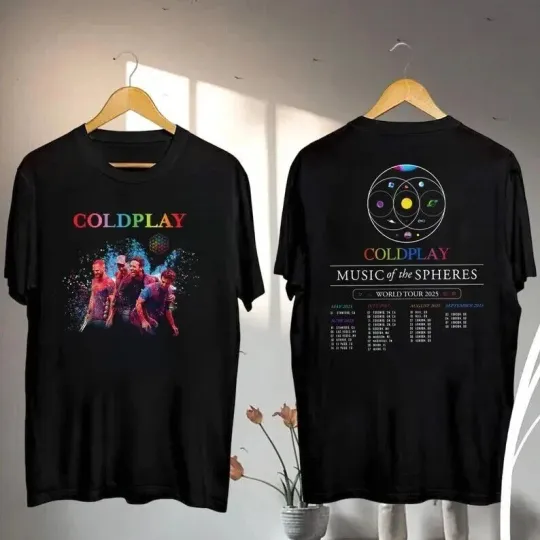 Discover Coldplay tour 2025 T-Shirt Rock Band Unisex Cotton Tee