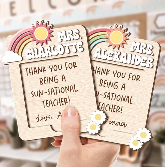 Discover Custom Teacher Sticky Note Holder, Teacher Gifts, Teacher Appreciation Gifts