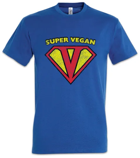 Discover Super Vegan T-Shirt Vegetarianism Fun Vegetarian  Animal Welfare