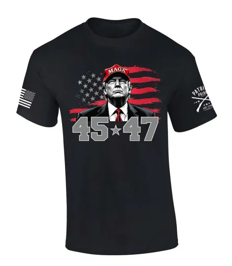 Discover Trenz Shirt Company Trump 45 47 Making America Great Again T-shirt