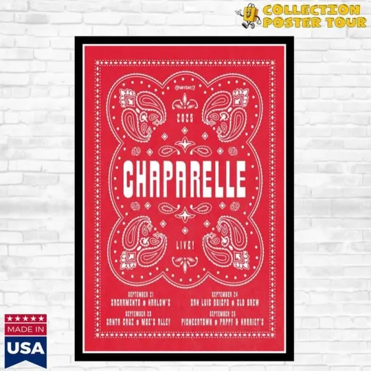 Discover Chaparelle September Tour 2025 Poster