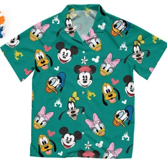 Discover Mickeyy & Friends Family Disne Hawaiian Shirt Tropical Summer