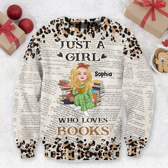Discover One More Chapter - Personalized Book Ugly Sweater