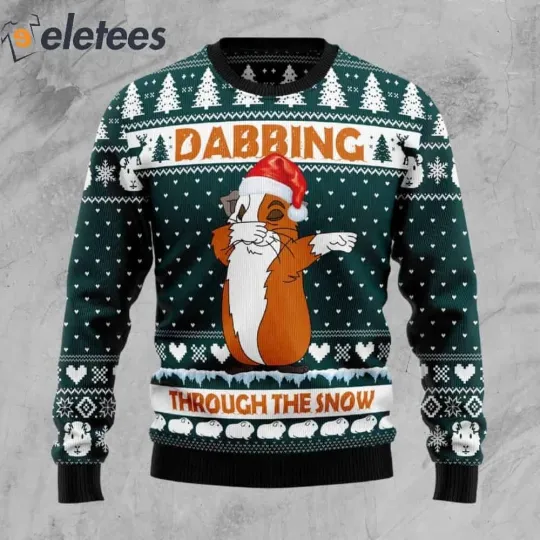 Discover Dabbing Guinea Pig Ugly Christmas Sweater Funny Gift for Pet Lovers Men Women