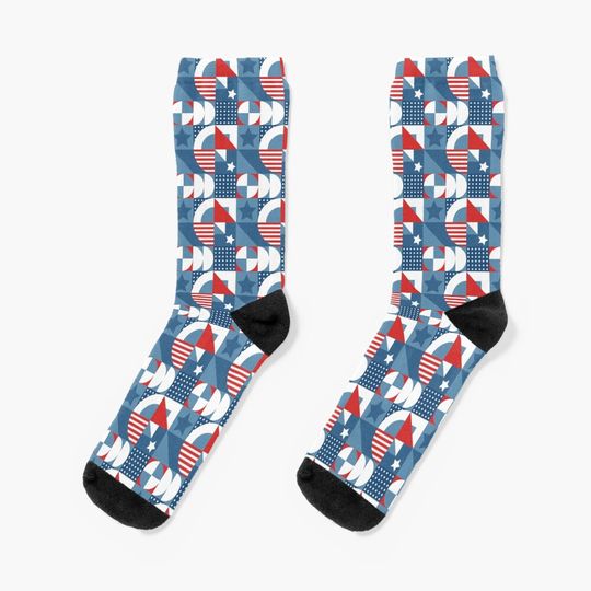 Discover Independence Day pattern Socks