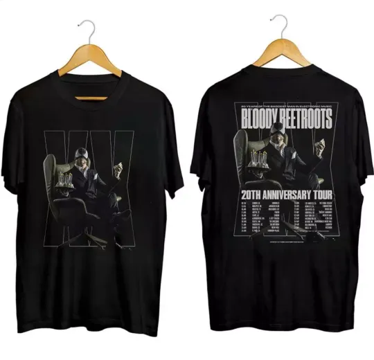 Discover New Hot The Bloody Beetroots 20th Aniversary Tour 2025 Shirt Twoside