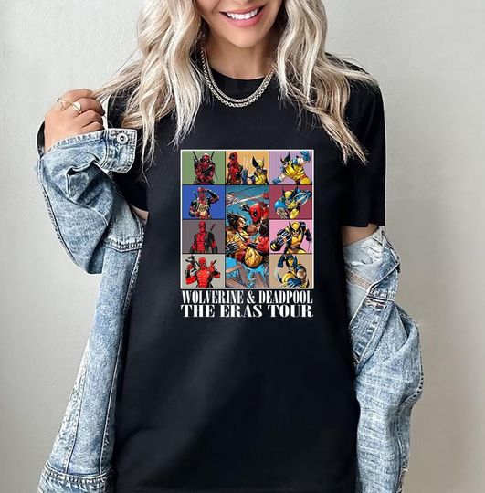Discover Wolverine Deadpooll Era Tour Shirt, Superhero Shirt, Disneyyland Family Matching Shirt