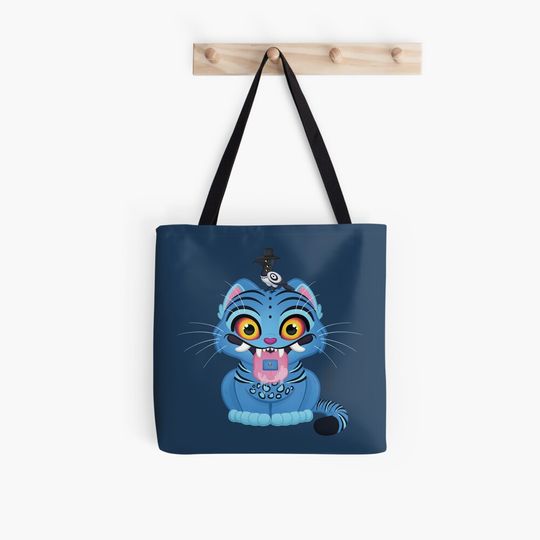 Discover KPop Demon Hunters - Derpy Tiger and bird Tote Bag