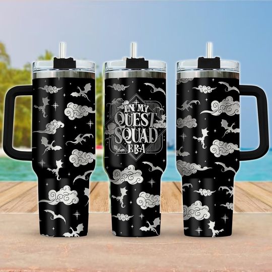 Discover In My Quest Squad Era Tumbler, Ridoc Onyx Storm Mug, Fourth Wing New Merch