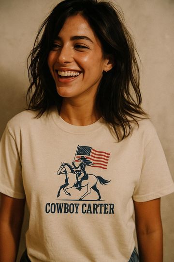 Discover Cowboy Carter Tee, Independence Day Gift, Horse Lover