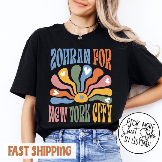 Discover Zohran For New York City Shirt, Zohran Mamdani, Vote Zohran, Zohran for Mayor
