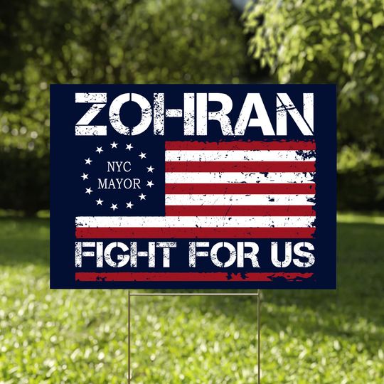 Discover Mayor Mamdani 2025 Yard Sign, Zohran for NYC Sign, NYCs First Muslim Mayor Sign