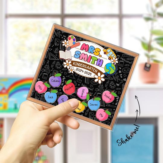 Discover Personalized Teacher Magnet, Teacher Shaker, Teacher Appreciation Gift