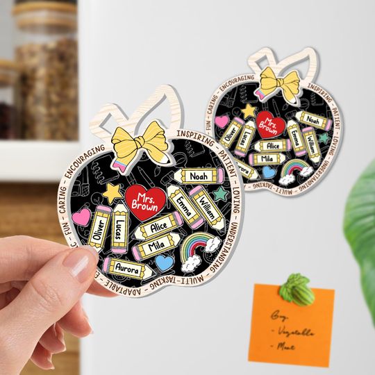 Discover Personalized Teacher Magnets, Custom Teacher Pencil Shaker Magnet