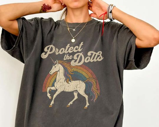 Discover Protect the Dolls Shirt, Trans Rights T-Shirt, LGBTQ Pride Tee, Pedro Pascal Shirt