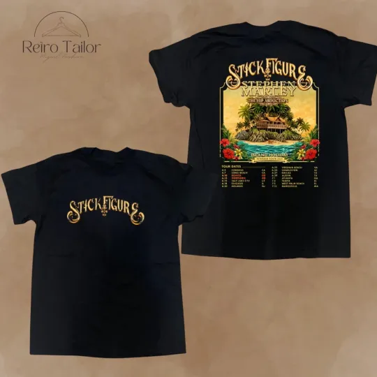 Discover Stick Figure Band 2025 Tour Dates Unisex T-Shirt