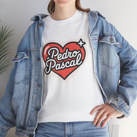 Discover Pedro Pascal Heart Tee, Fan Gift