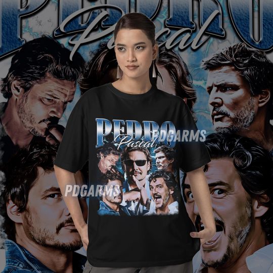 Discover Vintage Pedro Pascal Shirt, Pedro Pascal Fan T-Shirt, Pedro Pascal Fans Gift
