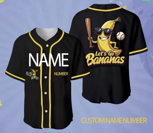 Discover CUSTOM Collection Savannah Bananas Baseball Jersey