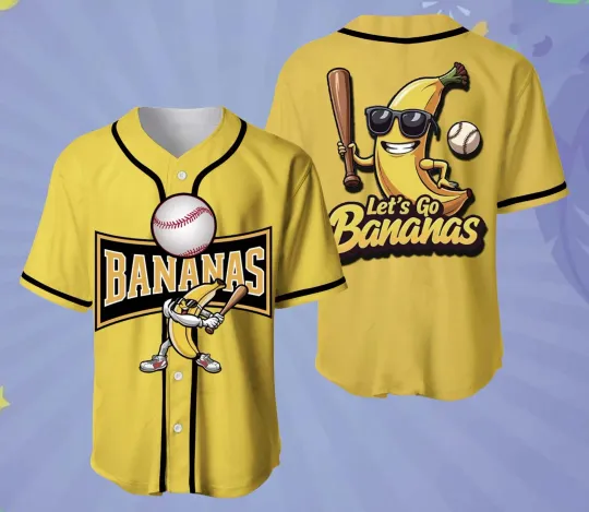 Discover Savannah Bananas Baseball Jersey AOP 3D