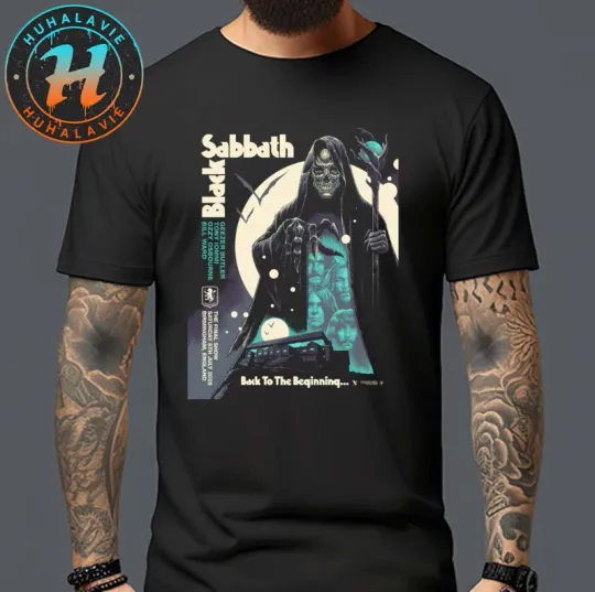 Discover Black Sabbath Back To The Beginning 2025 The Final Show On July 5 T-Shirt
