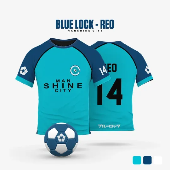 Discover Blue Lock Manshine City Cartoon Anime Cosplay 2025 Fashion  T-shirt
