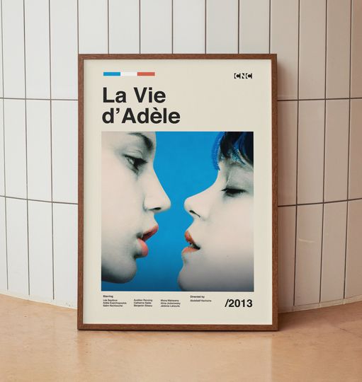 Discover La Vie d'Adle (Blue Is the Warmest Colour) Vintage Movie Poster