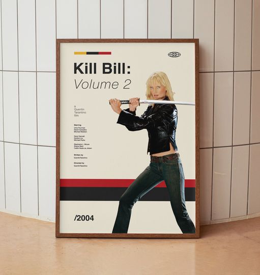 Discover Kill Bill: Volume 2 Vintage Movie Poster